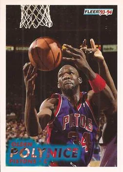 1993-94 Fleer Olden Polynice Variant #62 card image