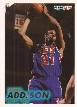 1993-94 Fleer Rafael Addison Variant #129 card image
