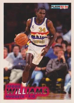 1993-94 Fleer Reggie Williams Variant #57 card image