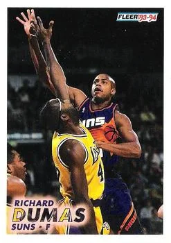1993-94 Fleer Richard Dumas Variant #166 card image