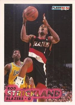 1993-94 Fleer Rod Strickland Variant #179 card image