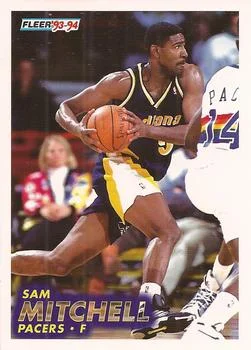 1993-94 Fleer Sam Mitchell Variant #86 card image