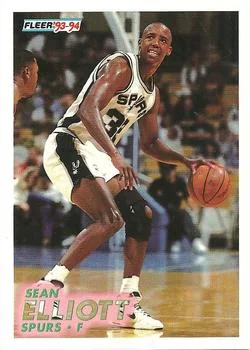 1993-94 Fleer Sean Elliott Variant #192 card image