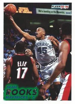 1993-94 Fleer Sean Rooks Variant #47 card image