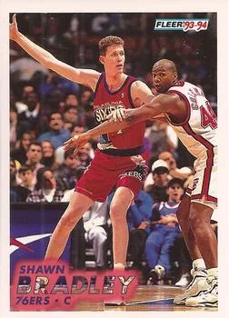 1993-94 Fleer Shawn Bradley Variant #349 card image
