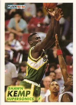 1993-94 Fleer Shawn Kemp Variant #199 card image