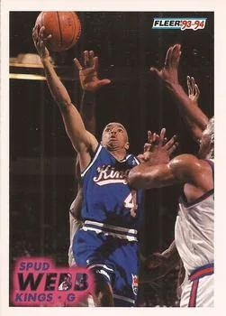 1993-94 Fleer Spud Webb Variant #186 card image