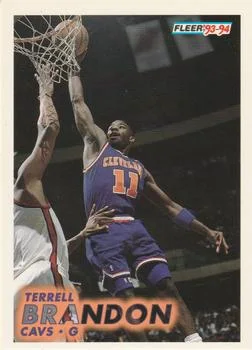 1993-94 Fleer Terrell Brandon Variant #34 card image