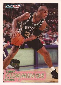 1993-94 Fleer Terry Cummings Variant #189 card image