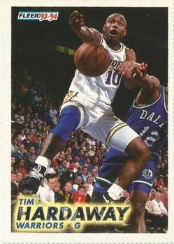 1993-94 Fleer Tim Hardaway PROMO Perforated Promo Sheet Singles #67 card image