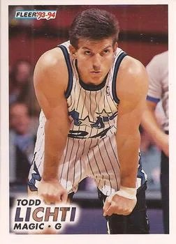 1993-94 Fleer Todd Lichti Variant #346 card image