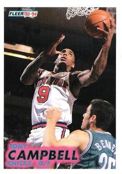1993-94 Fleer Tony Campbell Variant #139 card image
