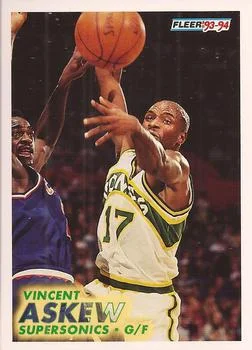 1993-94 Fleer Vincent Askew Variant #380 card image