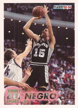 1993-94 Fleer Vinny Del Negro Variant #191 card image