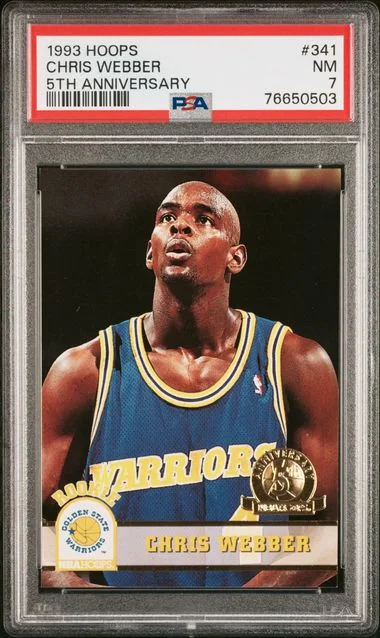1993-94 Hoops Chris Webber 5th Anniversary #341 card image