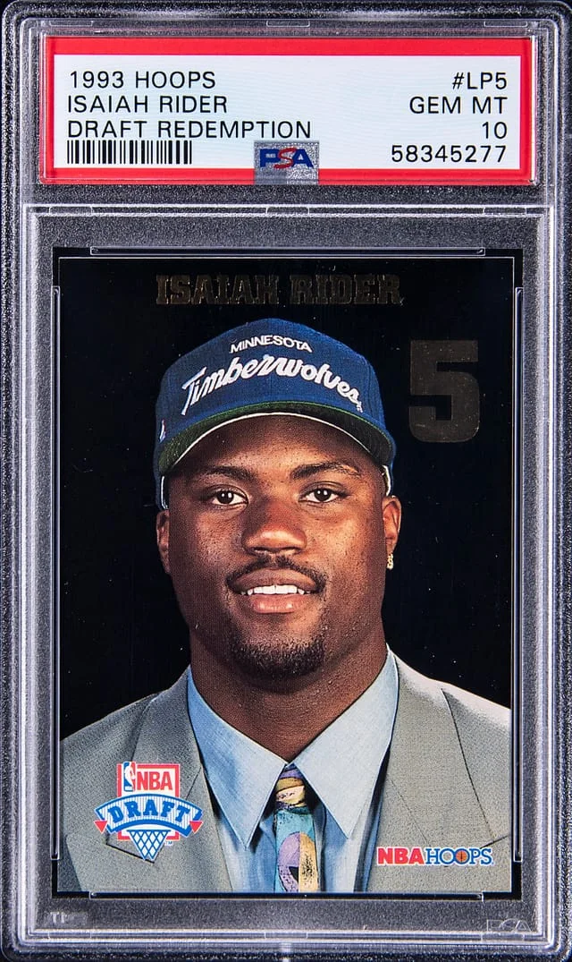 1993-94 Hoops Isaiah Rider Draft Redemption #LP5 card image