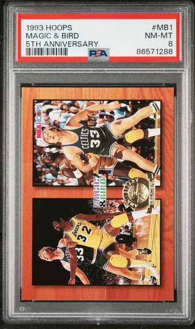 1993-94 Hoops Magic & Bird 5th Anniversary #MB1 card image