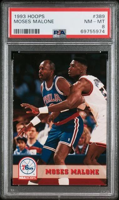 1993-94 Hoops Moses Malone #389 card image