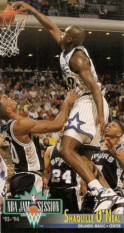 1993-94 Jam Session Shaquille O'Neal #160 card image