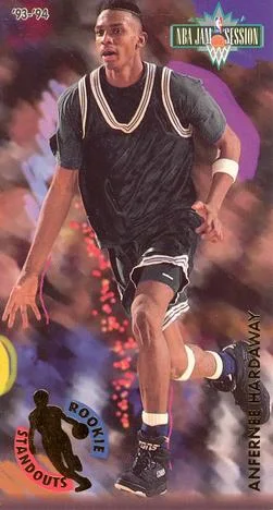 1993-94 Jam Session Anfernee Hardaway UERUER: Text states drafted after senior year instead of junior Rookie Standouts #4 card image
