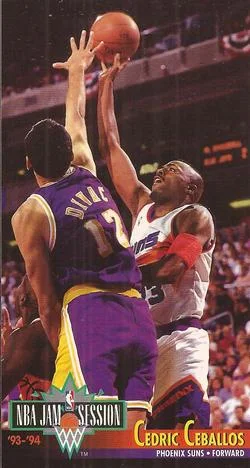 1993-94 Jam Session Cedric Ceballos Variant #175 card image
