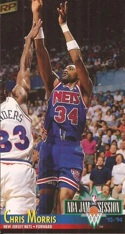 1993-94 Jam Session Chris Morris Variant #142 card image