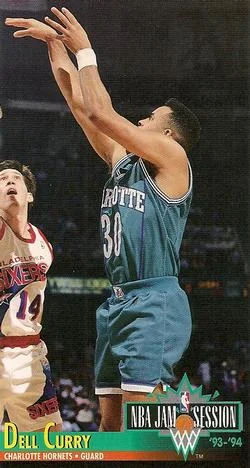 1993-94 Jam Session Dell Curry Variant #19 card image
