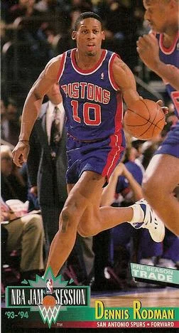 1993-94 Jam Session Dennis Rodman Variant #210 card image