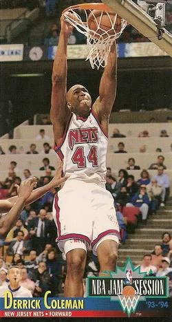 1993-94 Jam Session Derrick Coleman Variant #139 card image