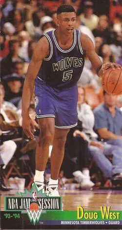 1993-94 Jam Session Doug West Variant #135 card image