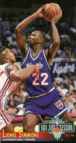 1993-94 Jam Session Lionel Simmons Variant #197 card image