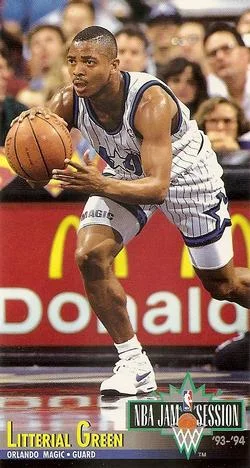 1993-94 Jam Session Litterial Green Variant #158 card image