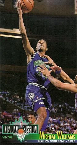 1993-94 Jam Session Micheal Williams Variant #136 card image