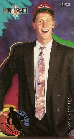 1993-94 Jam Session Shawn Bradley Rookie Standouts #2 card image