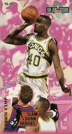 1993-94 Jam Session Shawn Kemp Slam Dunk Heroes #3 card image