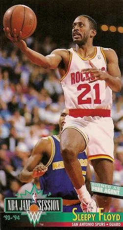 1993-94 Jam Session Sleepy Floyd Variant #206 card image