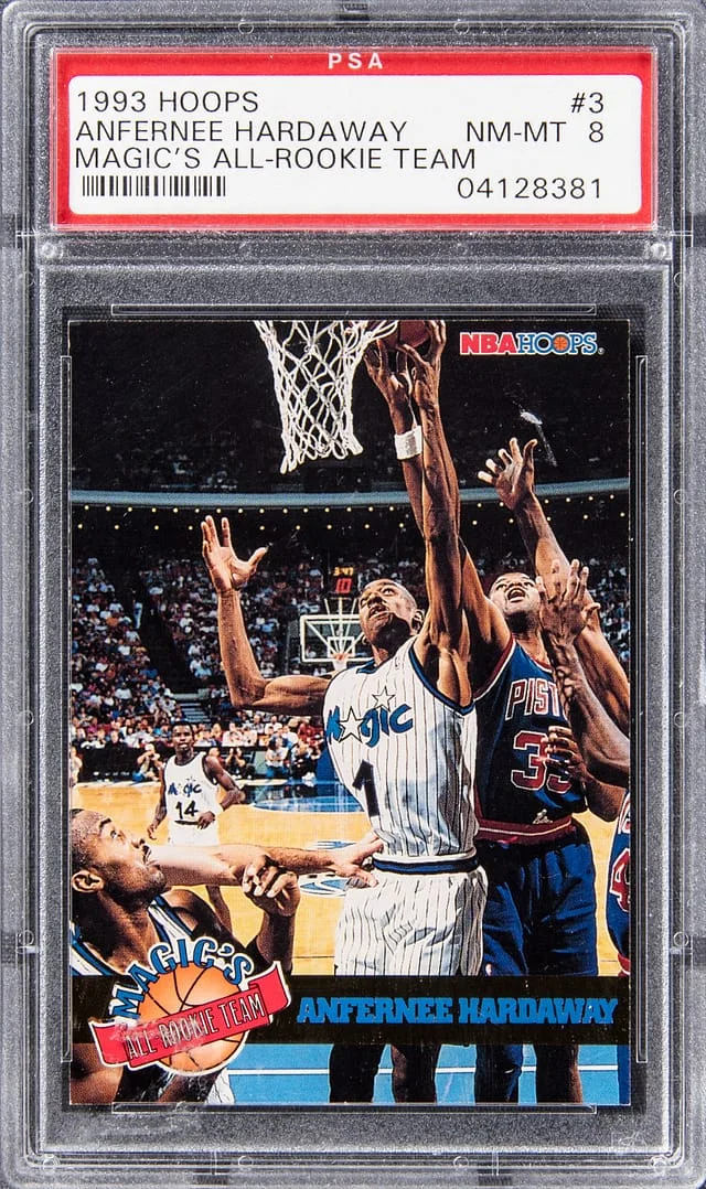 1993-94 NBA Hoops Anfernee Hardaway Magic's All- Team #3 card image