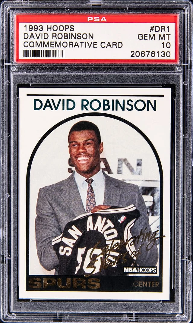 1993-94 NBA Hoops David Robinson Commemorative Card #DR1 card image
