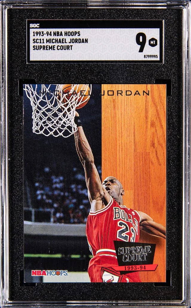 1993-94 NBA Hoops Michael Jordan Supreme Court #SC11 card image