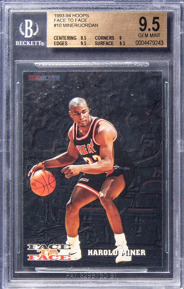1993-94 SkyBox Harold Miner/Michael Jordan NBA Hoops Face To Face #FF10 card image