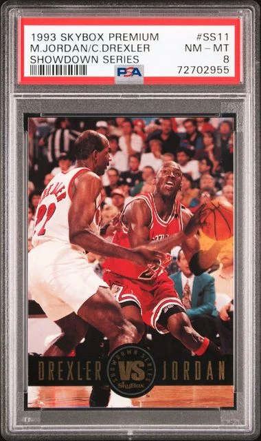 1993-94 SkyBox Premium Clyde Drexler/Michael Jordan Showdown Series #SS11 card image