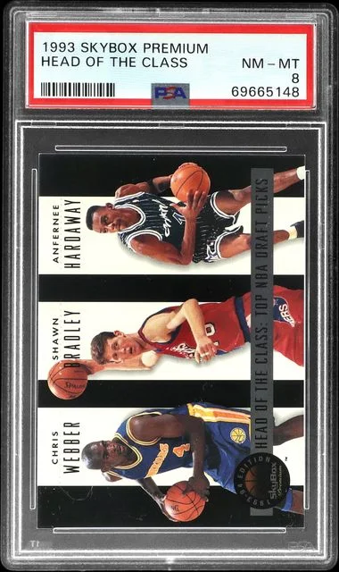 1993-94 SkyBox Premium Head Of The Class Webber/Bradley/Hardaway/Mashburn/Rider/Cheaney #no-number card image