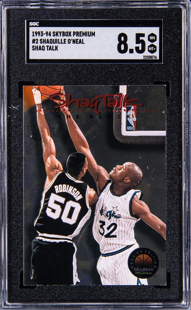 1993-94 SkyBox Premium Shaquille O'Neal Shaq Talk #2 card image