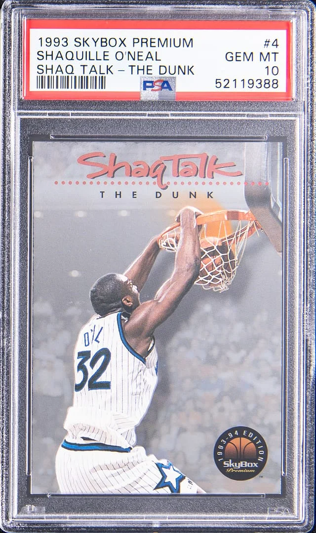 1993-94 SkyBox Premium Shaquille O'Neal Shaq Talk The Dunk #4 card image