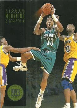 1993-94 SkyBox Premium Alonzo Mourning NBA All-Rookie Team #AR2 card image