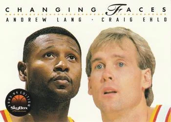 1993-94 SkyBox Premium Andrew Lang / Craig Ehlo CF Variant #292 card image