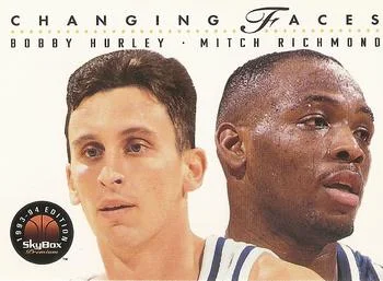 1993-94 SkyBox Premium Bobby Hurley / Mitch Richmond CF Variant #314 card image