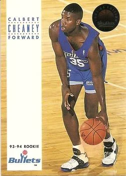 1993-94 SkyBox Premium Calbert Cheaney Variant #191 card image