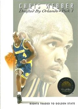 1993-94 SkyBox Premium Chris Webber Draft Picks #DP1 card image