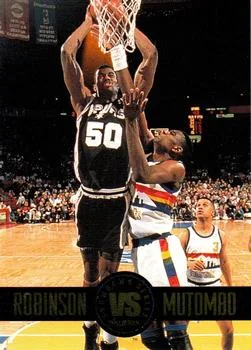 1993-94 SkyBox Premium David Robinson / Dikembe Mutombo Showdown Series #SS6 card image